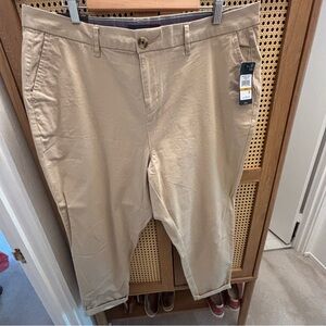 Tommy Hilfiger Plus Size Khaki Heritage Hampton Chino Pants 16W NWT